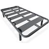 amuéblate online - Rete a doghe larghe rinforzata anti - rumore struttura 40 x 30 mm con set di gambe filettate, stabilità e robustezza, 90 x 190