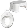 BabyBjörn Riduttore WC, Bianco/Grigio + Gabello per Bambini, Bianco/Grigio