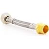 DEKAROX Tubo flessibile per doccia, 100 mm, 3/8 IG x 3/8 AG, flessibile per rubinetto, raccordo acqua
