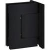 BILOBA 8910 - Nastro per porta in vetro per parete in vetro, 8-13,52 mm, nastro idraulico con regolazione dello zero, in acciaio inox nero opaco