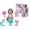 Sparkle Girlz 11,5 cm Principessa con animali domestici B, bambole alla moda da collezione con animali giocattolo, bambole principessa