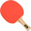 Idena 40202 - Mazza da ping pong da allenamento, con manico in legno e rivestimento in gomma nei colori rosso e nero, mazza per principianti, club e tempo libero