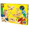 SES Creative SES-Creative- Hobby e creatività attività Istruttivo ed educativo Giochi in Legno Passatempi Costruzioni Set di Falegnameria per Bambini SES De Luxe, Colore Multicolour, Wood Colour, Medium, 944