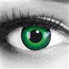 MeralenS Funnylens 1 Coppia Color Verde Crazy Fun Shining anni lenti a contatto perfetto per Halloween, Carnevale, o carnevale con gratis lenti a contatto senza Forza