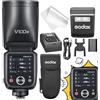 GODOX Flash GODOX V100 O, V100O 100W touchscreen Speedlite, Versione aggiornata del GODOX V1 Pro, Compatibile con Olympus E-M1 Mark III, E-M5 III, E-M10 III, E-M10 IV, Panasonic GH5 II, GH6, G9, G95, G90
