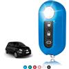 TOOMUME Cover Chiave TPU Trasparente Lucido, Custodia Chiave Copri Chiave Adatto per Fiat 500 500L 500C Grande Punto Panda Brava Bravo Doblo Ducato Abarth Lancia Y Ypslon Delta Musa