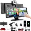 Banaone Autoradio Senza Fili Carplay&Android Auto con Dashcam, 10.26 schermo auto,car play per auto android con doppia telecamera anteriore + posteriore 2K 1080P, Con 64G TF, BT/AUX, Mirror Link, Navigatore