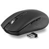 T'nB - Mouse Senza Fili di Design, Bluetooth e USB-A a Doppia Modalità, Ricaricabile ad alta Autonomia, silenzioso, Precisione di 1600 DPI, 6 pulsanti, Compatibile con Windows, Linus e MacOs - Nero