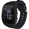 kwmobile Cinturino TPU Silicone con Fibbia Compatibile con Polar M400 / M430 Cinturino - Cinturini 16-24 cm nero