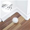 DQ-PP [DQ-PP] Battiscopa da 30 metri, 62 mm, in PVC bianco, listello in laminato in plastica, PVC