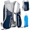 Expansea Zaino da Corsa 7L, Super Leggero Zaino Uomo & Donna, Tasche Multiple, Running Vest With Borraccia Morbida 500ml per Ciclismo, Maratona,Corsa, Arrampicata e Altri Sport All'Aria Aperta