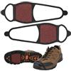 Agatige Ramponi Copriscarpe, 1 Paio Sabbia Grossa Inverno Antiscivolo Ghiaccio Scarpe da Neve Trazione Tacchetta Spikes Ghiaccio Neve Impugnature Per Uomo Donna