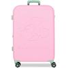 Disney Mickey Crazy Trip Valigia media rosa 44,5 x 65 x 26 cm Rigido 3,86 kg Chiusura TSA ABS 3,86 kg 75,21 L estensibile, Rosa, Taglia unica, Valigia media