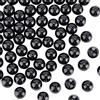 OLYCRAFT 60 Pezzi 8 mm Perline di Tormalina Nera Naturale tormalina Naturale Pietre preziose Rotonde tormalina Nera Pietre preziose Perle sciolte per Collana orecchino creazione Gioielli