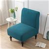 Highdi Jacquard Fodera Copripoltrona Senza Braccioli Elasticizzato, Copridivano Coprisedie Accent con Schienale 1 Posto Lavabili Removibili Coprisedia per Sala da Pranzo Soggiorno (Lago Blu)