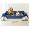 Loiion Gatto Divano, Copridivano Mobili Protector, Copridivani Impermeabile Resistente Alle Macchie E Ai Graffi per Cani e Gatti, Animali, Blu Marino, 380x230cm