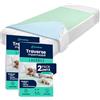 BestZings - Traversa letto anziani - traverse letto anziani- traversa impermeabile - traverse lavabili - copriletto impermeabile - proteggi materasso - traversine neonato (ALATO 90x85 PACK 2)