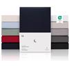 Blumtal Lenzuolo con Angoli una piazza e mezza 140x200 topper in Cotone 150g/m² - Lenzuola letto con Angoli topper - Lenzuolo Sotto con Angoli - Lenzuolo Angoli - altezza materasso 10 cm - blu mare