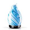Porseme Diffusore di aromi, 150 ml, diffusore di vetro soffiato a mano, per oli essenziali, umidificatore con timer, a ultrasuoni, Cool Mist Silenzioso, 7 tipi di colori di luce LED, senz'acqua per la