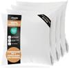 Utopia Bedding Copricuscini Letto Impermeabili 65 x 65 cm - Confezione Da 4 - Protezioni Federa Cuscino Con Cerniera - Copricuscini Anti-insetti Del Letto