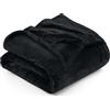 Utopia Bedding Coperta Pile Blanket [228x228 cm, Nero] Coperta Calda per Letto, Divano, Sedia e Divano - 300 GSM Morbida, Accogliente e Spessa per Tutte le Stagioni