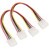 CHIZISX Cavo di prolunga Molex IDE da 20 cm, confezione da 2 pezzi, adattatore maschio a femmina a 4 pin, compatibile con floppy drive, hard disk, CD-ROM e altro