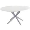 Vicco tavolo da pranzo allungabile Loyd, Bianco/Grigio, 120 x 76.5 cm Estensibile