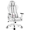 DIABLO Sedia Gaming Ergonomica X-One 2.0 | Poltrona Gaming con Braccioli Regolabili, Supporto Lombare, Funzione di Inclinazione | Sedia Gamer, Gaming Chair 136 kg | Normal (L) | Bianco-Nero