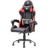 ITEK RHOMBUS PF10 Sedia Gaming ergon. Rossa, schienale reclinabile, cuscino poggiatesta, sup. lombare, confort e design, ideale come sedia ufficio, sedia per studio o poltrona per gamer
