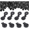 Granmagazz Clips di Fissaggio per Rete Ombreggiante, Granmagazz 60 PCS Clips in Plastica con Occhiello per Telo Ombreggiante, Tessuto Antivento, Rete Protettiva, Recinzione da Giardino, Nere