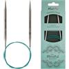 KnitPro 36101 Mindful - Ferri circolari per lavorare a maglia, 5 mm, 80 cm, colore: Verde blu