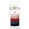 folia 12134 - Nastri di raso CLASSIC, 5 x 4 m, mix di nastri di raso in colori classici, come nastro decorativo per fiocchi o come nastro da regalo