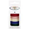 folia 12142 - Nastri di velluto CLASSIC, 5 x 2 m, mix di nastri di velluto in colori classici, come nastro decorativo per fiocchi o come nastro da regalo