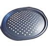 Mastrad - Piastra per pizza perforata 32 cm - Rivestimento a 2 strati - Senza PFAS e PTFE - 36 x 33,5 x 1,5 cm