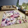 Hanse Home Atika Design - Tappeto floreale piatto, con fondo antiscivolo, motivo floreale, tessuto di alta qualità, per soggiorno, camera da letto, sala da pranzo, corridoio, multicolore, 120 x 180 cm