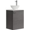 Baikal Mini, Legno Ceramica Melamina 16 Metallo, Cenere, Una Puerta TF