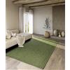 Villeroy & Boch Tappeto in iuta Rosalie naturale, per soggiorno, camera da letto, sala da pranzo, verde giungla, 200 x 290 cm