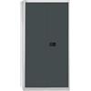 BISLEY Armadio a Battente Universale, 3 Ripiani, 4 OH, Acciaio, 525 Corpo Grigio Chiaro, Parte Anteriore Grigio Antracite, 40 x 91.4 x 180.6 cm