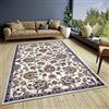 Hanse Home Caracci Tappeto orientale - Runner classico a trama fitta con ornamenti e motivi floreali, morbido pelo corto, per camera da letto, sala da pranzo, soggiorno, corridoio, cucina, crema, 200