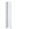 Baikal Armadio da bagno, Mobile da bagno, Armadio alto. Mobili ausiliari. Ripiano Colonna Consegna in kit. Serie Aperta 37 x 180 cm Bianco