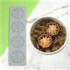 mostsom Stampo in silicone traforato per decorazioni di torte in pasta di zucchero, decorazione per torte, decorazione torte nuziali, stampi da forno (B_ fiore 26 x 6,9 x 0,3 cm)