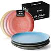 MIAMIO - set da 6 piatti ceramica 26 cm Las Palmitas uso quotidiano | Piatti in ceramica per pasti e dessert, 26 cm, Las Palmitas. Lavabile in lavastoviglie per l'uso quotidiano.