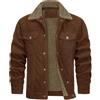Generic Giacca Maglione con Bottoni Cardigan Tascabile Semplice Moda Uomo Giubbotto per La Neve