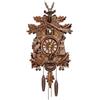 EIOLWJIEO Orologio a Campana con Ora degli Uccelli di Facile Lettura, melodioso promemoria del Tempo, Orologio a cucù Tradizionale in Legno, Stile Chalet della Foresta Nera, CL301