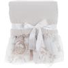Blanc Mariclò Trapuntino matrimoniale ideale per la mezza stagione, collezione frufru, bianco con fantasia toile de jouy, dimensione 250x250 cm con gala 20 cm, 100% microfibra