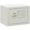 ARREGUI Blue 650100B Cassaforte Elettronica da Armadio in Acciaio | 17x23x17 cm | 5 L | Cassetta di Sicurezza per Casa e Ufficio | Tastiera con Codici Programmabili | con Chiave di Emergenza | Bianco
