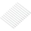 QUARKZMAN Guide Scorrevoli per Cassetti, 12pz 300mm - Guide Scorrevoli in Plastica Guide Montate Lati Scanalature per Cassetti Armadi Tavolini Notte Comodini(Bianco)