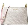 Michael Kors Coated Canvas Crossbody Bag Purse Messenger Handbag Powder Blush