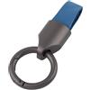 Adunsiaoto Portachiavi per Auto, Portaschiavi Auto in Vera Pelle, Portaschiavi Universale Automotive Retro Leather Metal, Portachiavi Universale Con Anello Anti Perdita per Uomini E Donne(Blu)