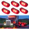 DREAMIZER LED Luci Laterali per Auto, 12V-30V Lampada Indicatore, Indicatore anteriore laterale, 6 Pezzi luci di posizione per Rimorchio, Furgoni, Roulotte, Autocarri, Camper, Autobus, Pickups